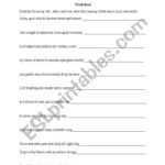English Worksheets Chaucer S Canterbury Tales Reading Assessment Worksheet