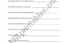 English Worksheets Chaucer s Canterbury Tales Reading Assessment Worksheet