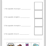 ESL Worksheets Opposites English Worksheets For Kids Language Arts