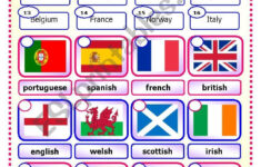 European Countries And Nationalities Matching 1 European Day Of