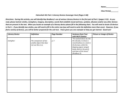  Fahrenheit 451 Figurative Language Part 1 Fahrenheit 451 Summary 