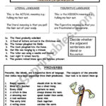 Figurative And Literal Language ESL Worksheet By 5312 Language