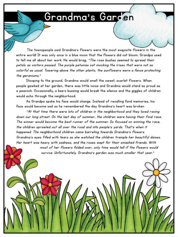 Printable Passages With Figurative Language