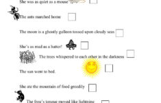 Figurative Language 1 Worksheet