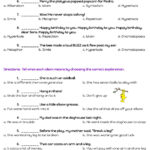 Figurative Language And Sound Devices Worksheet