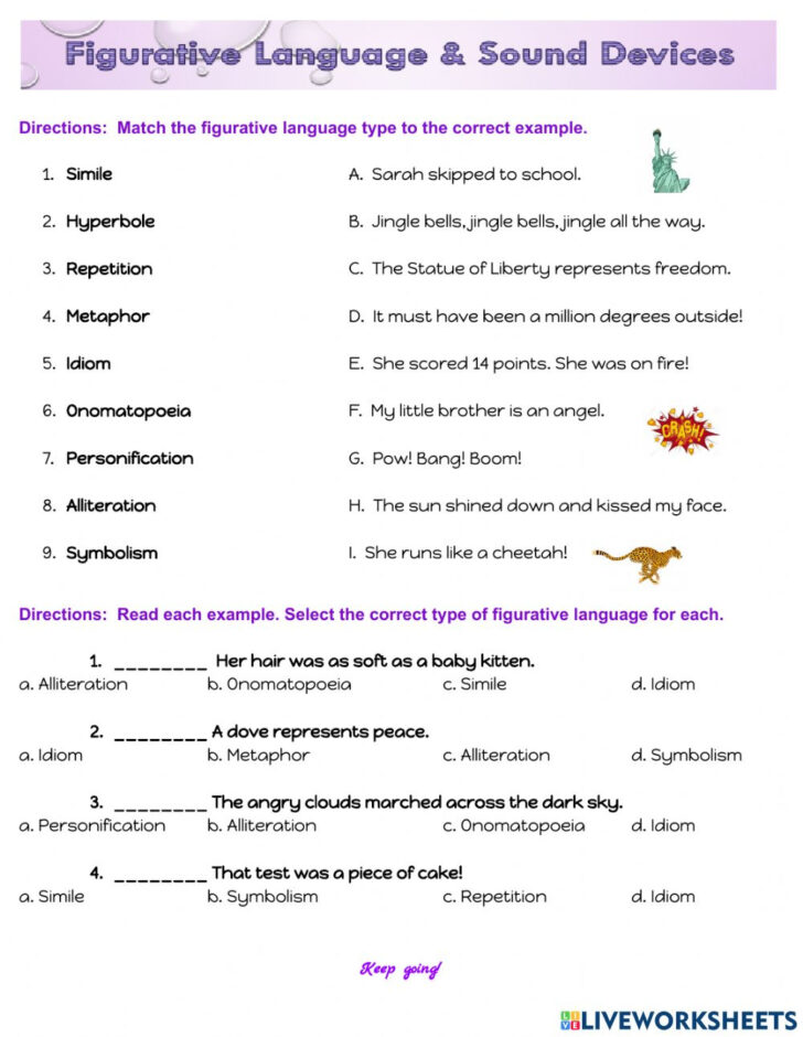 Macbeth Figurative Language And Sound Devices Worksheet Answers