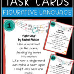 Figurative Language In Song Lyrics Task Cards Figurative Language