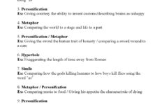 Figurative Language Of Shakespeare Answers