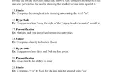 Figurative Language Of Shakespeare Answers Db excel