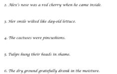 Figurative Language Online Worksheet