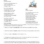 Figurative Language Poems With Questions Ereading Worksheets