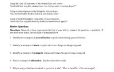 Figurative Language Poems With Questions Ereading Worksheets