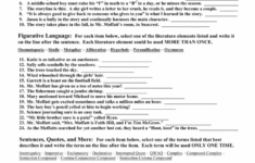 Figurative Language Practice Worksheets 99Worksheets
