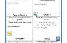 Figurative Language Reference Sheet Teaching Poetry Poetry Lessons