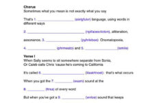 Figurative Language Song With Free Worksheets And Activities