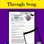 Figurative Language Through Song Worksheets Figurative Language