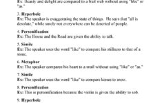 Figurative Language Worksheet 1 Db excel