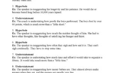 Figurative Language Worksheet 2 Answer Worksheet