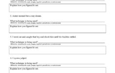 Figurative Language Worksheet 2 Answers Education Template