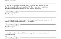 Figurative Language Worksheet 2 Answers Education Template