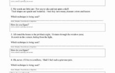 Figurative Language Worksheet 2 Worksheet