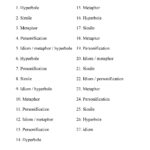 Figurative Language Worksheet 3 Answers