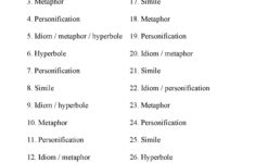 Figurative Language Worksheet 3 Answers