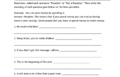 Figurative Language Worksheet 3 Worksheet