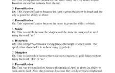 Figurative Language Worksheet 5 Answers