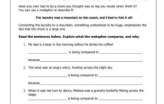 Figurative Language Worksheets 3rd Grade The Best Wallpaper Images