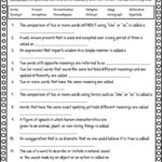 Figurative Language Worksheets Definition Examples