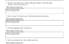 Figurative Language Worksheets Ereading Worksheets