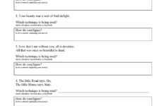 Figurative Language Worksheets Ereading Worksheets