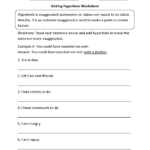 Figurative Language Worksheets Hyperbole Worksheets Db Excel