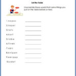 First Grade Language Arts Worksheets