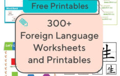 Foreign Language Worksheets Free Printables Learn Another Language