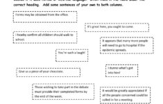 Formal And Informal English Worksheets Pdf A Worksheet Blog