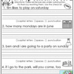 Free 1St Grade Language Arts Worksheets Pictures 1st Grade 2nd