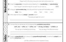 FREE 5th Grade Daily Language Spiral Review Teacher Thrive