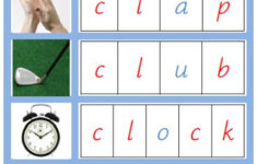 Free Blue Language Series Pictures And Words Set 1 From