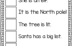 Free Christmas No Prep Worksheets Reading Worksheets Kindergarten