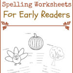 FREE Fall Spelling Worksheets For Early Readers