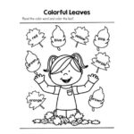 Free Pre K Fall Colouring Worksheet Colour Identification