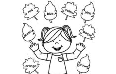 Free Pre K Fall Colouring Worksheet Colour Identification
