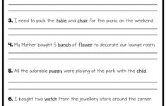 Free Printable 6th Grade Writing Worksheets Learning How To Read