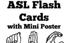 Free Printable ASL Alphabet Sign Language Flash Cards