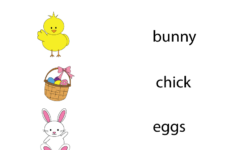 Free Printable Easter Vocabulary Worksheet For Preschool