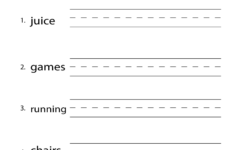 Free Printable English Language Arts Worksheet
