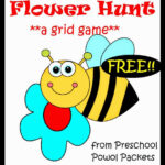 FREE Printable Game Flower Hunt Preschool Powol Packets