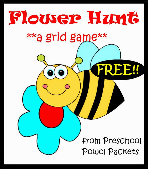  FREE Printable Game Flower Hunt Preschool Powol Packets